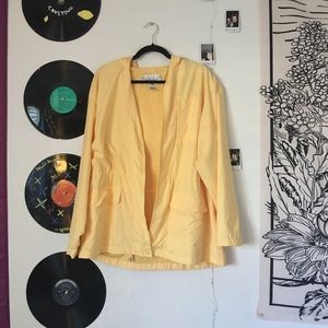 soft yellow raincoat